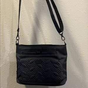 Lug Black Quilted Shoulder Bag